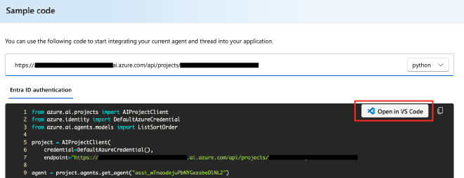 Open in VS Code